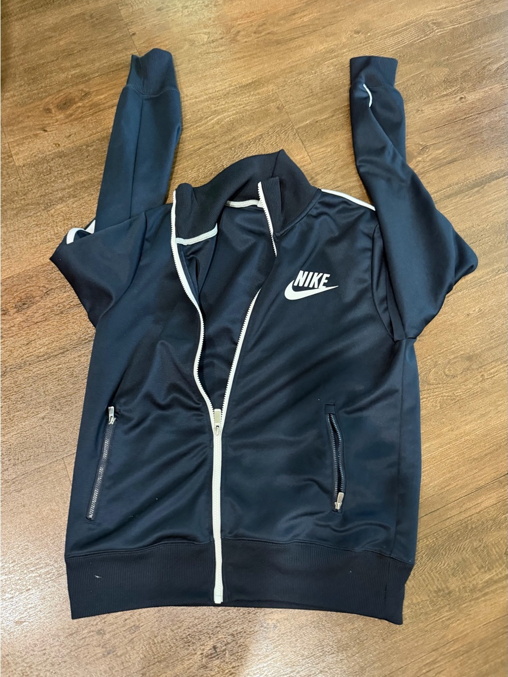 Vintage Nike Sportswear Track Jacket Zip Up Navy Blue Y2K Sz
M